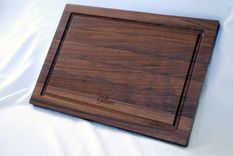 Solid Walnut Edge Grain Personalized Cutting Board 4 small