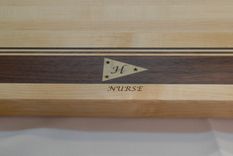 Maple Walnut Edge Grain Cutting Board - Personalized Engraving 2 small