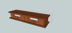 Walnut Floating Wall Shelf 6 small