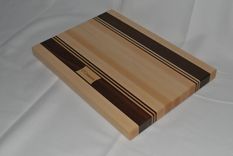 Personalized Maple Walnut Edge Grain Cutting Board 1 small