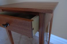 Sapele Shaker Side Table 3 small
