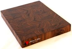 Engraved End Grain Cutting Board - Walnut, Maple, Birch Or Cherry 1 small
