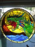 Stained Glass - Medieval Dragon 1 small