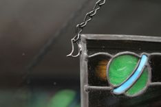 Kids Art Into Stained Glass. 1 small