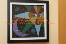 Kids Art Into Stained Glass. 4 small