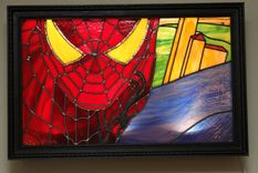 Stained Glass - Marvel Comic Spiderman 2 small