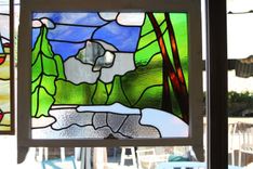 Stained Glass Window Of Half Dome In Yosemite 2 small