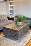 Reclaimed Wooden Chevron Coffee Table 3 small