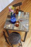 Reclaimed Wood Pub And Kitchen End Table 3 small