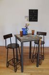 Rustic Reclaimed & Sustainably Harvested Wood Pub And Kitchen End Table 1 small
