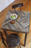 Rustic Reclaimed & Sustainably Harvested Wood Pub And Kitchen End Table 4 small