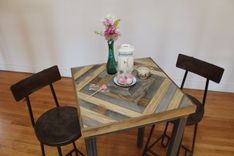 Rustic Reclaimed & Sustainably Harvested Wood Pub And Kitchen End Table 5 small