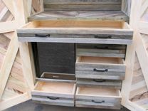 Reclaimed Merry-Maker Wine Fridge Cabinet 1 small