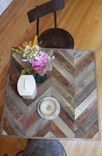 Rustic Reclaimed & Sustainably Harvested Wood Pub Kitchen End Table "Arrowhead'' 3 small