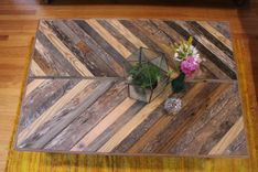 Rustic Reclaimed & Sustainably Harvested Wood Coffee Table "Volans'' 4 small