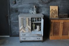 Reclaimed Wood Merry Maker Bar Cart 4 small