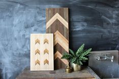 Reclaimed Wood Geometric Wall Panel 5 small