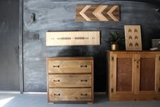 Rustic Reclaimed & Sustainably Harvested Wood Dresser Nightstand Table 1 small