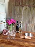 Rustic Reclaimed & Sustainably Harvested Bar Cart Trolley 5 small