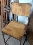 Rustic Reclaimed & Sustainably Harvested Wood & Steel Bar Stool 2 small