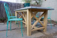 Rustic Reclaimed & Sustainably Harvested Wood Kitchen Farm Table With Zinc Top 3 small