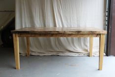 Rustic Reclaimed & Sustainably Harvested Wood Kitchen Farm Table 2 small
