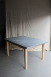 Rustic Reclaimed & Sustainably Harvested Wood Kitchen Farm Table With Zinc Top 2 small