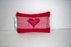 Heart Sachet Hand Woven Pillow Filled With Lavender 2 1/2 In By 5 In 1 small