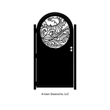 Decorative Steel Ocean Gate - Handcrafted Oceanic Wall Panel - Security Gate - Entryway Gate Art 7 small