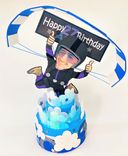 Skydiver Cake Topper For Adults, Retirement Or Birthday Skydiving Cake Topper 4 small