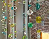 Glass Circles, Hanging Sculpture 1 small