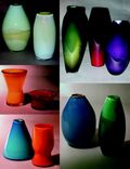 Blown Glass Vases 1 small