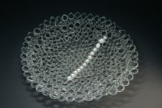 Glass Wall Panel Art Work, Fused Tubing Series 2 small