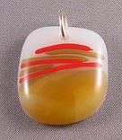 Fused Glass Pendants 6 small