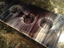 Fused Glass Plate Votive Holder 4 small