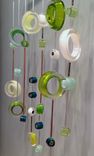 Glass Circles, Hanging Sculpture 3 small
