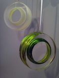 Glass Circles, Hanging Sculpture 2 small