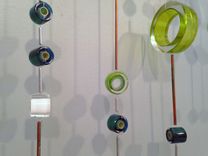 Glass Circles, Hanging Sculpture 4 small