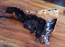 Burl Wood Pencil Holders 3 small