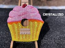 Custom Crystallized Bling Ukulele Genuine European Crystals Bedazzled Music Instrument 3 small