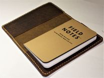 Jp Leathercraft Handmade Bison Leather Case Cover Field Notes Moleskine Folklore 2 small