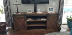 Sliding Barn Door Entertainment Center 3 small