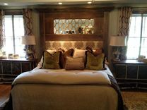 Reclaimed Headboard With Metal And Mirror 3 small