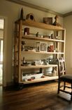 Reclaimed Wood Rolling Cart 1 small