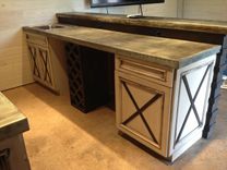 Custom Made Cabinets Zinc Countertops 3 small