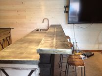 Custom Made Cabinets Zinc Countertops 4 small