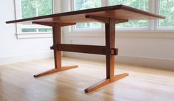 TRESTLE LEG DINING ROOM TABLE 2 small