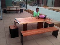Hand Made Outdoor Dining Tables 4 small
