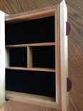 Cherry And Purpleheart 3 Drawer Jewelry Box 5 small