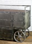 Industrial Bar Cart, Beverage Station, Vintage Industrial Bus Station, Industrial Busser Station 5 small
